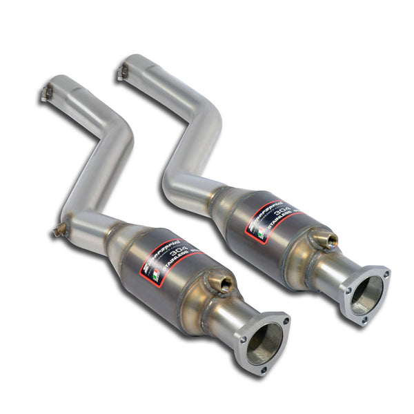 100% Stainless Racing exhaust system, Oversize 2x Ø 63,5 mm.