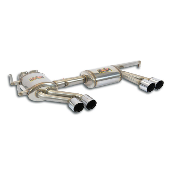 100% Stainless steel complete exhaust system, Oversize 2 x Ø60mm