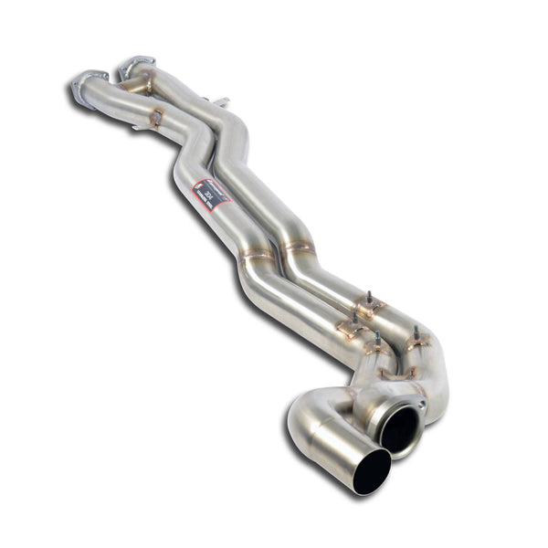 100% Stainless Racing exhaust system, Oversize 2x Ø 63,5 mm.