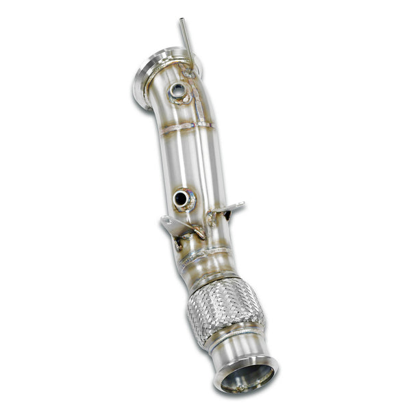 100% Stainless steel systemDownpipe with "V-clamp" connecting versionDeletes OPF