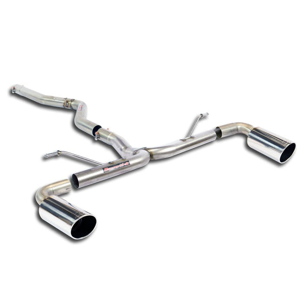 Supersprint 987644 Connecting pipe + rear pipe Right O100 - Left O100(Muffler delete)