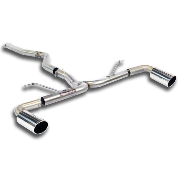Supersprint 523814 Connecting pipe + rear pipe Right O90 - Left O90(Muffler delete)