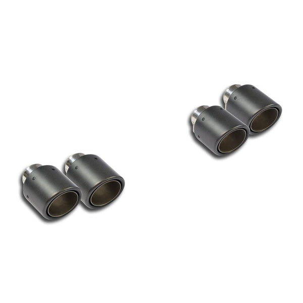 Supersprint 244976 Endpipe kit Right OO100 - Left OO100  carbon