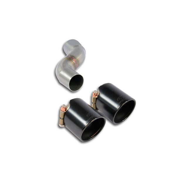 Supersprint 247456 Connecting pipe kit Right + "Gun Metal Grey" endpipe OO90