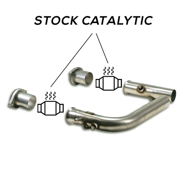 Supersprint 789111 Connecting pipes kit Right - Left for OEM katWeld on connection
