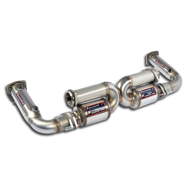Supersprint 244474 Rear exhaust Right - Left "Race"(Replaces catalytic converter)