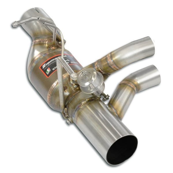 Supersprint 393334 Rear pipe left  with valve + Metallic catalytic converter(Deletes GPF)