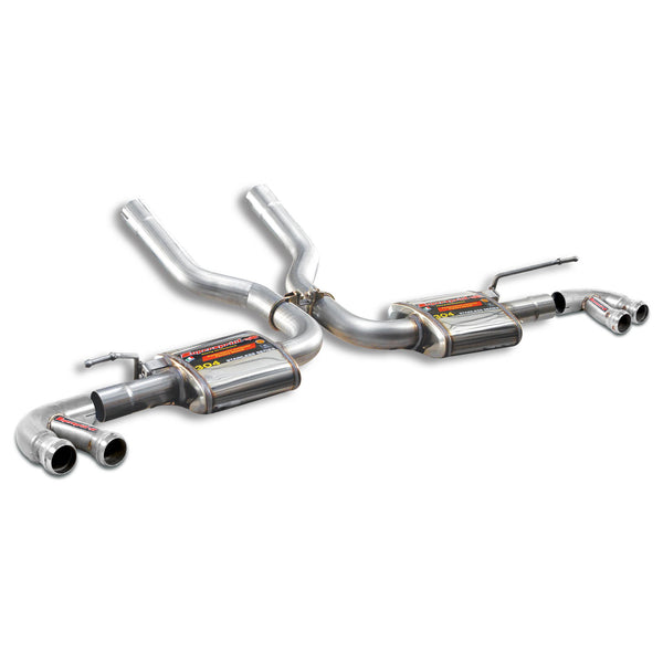 Porsche 958.1 Series Rear exhaust "Racing" Right - Left + "Y-Pipe" for OEM endpipes 245734