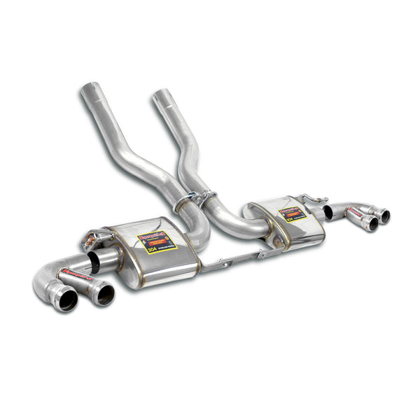 Porsche 958.1 Series Rear exhaust Right - Left "Racing" + "Y-Pipe" for OEM endpipes 245854