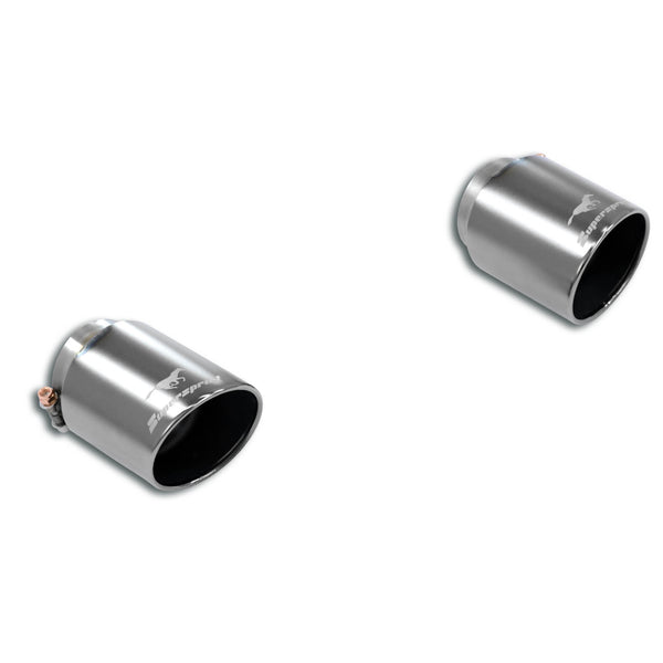 Volkswagen Vw Golf Vii Gti Endpipe kit Right O100 - Left O100 "Gun Metal Grey" 919046