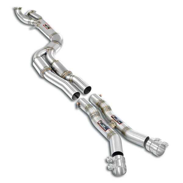 Bmw M Bmw G80 M3 J-Pipe Touring PackageDeletes the secondary catalytics + mid resonatorsAccepts the Std - Oem muffler 527760