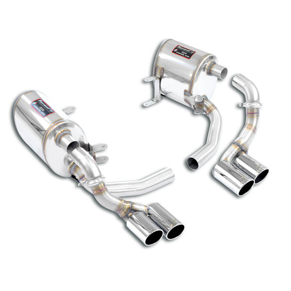Porsche 997.1 Series Carrera / Carrera S Race Mufflers Package, quad tips 243450