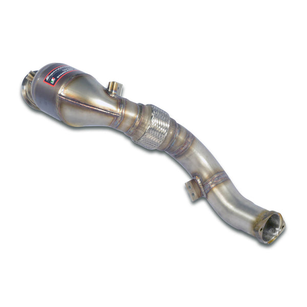Bmw M Bmw G90 M5 Sedan Turbo downpipe kit +  Metallic catalytic Right(Replaces primary and secondary catalytics)Accepts the stock tertiary catalytics 529221
