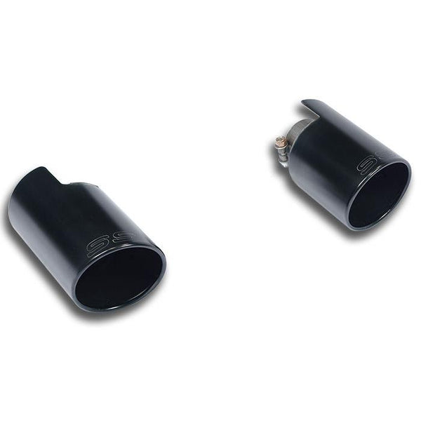 Abarth 500 Abarth Endpipe kit Right O100 - Left O100 "Gun Metal Grey" 816054