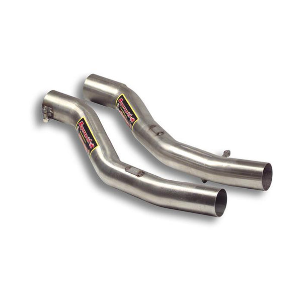 100% Stainless steel "Twin Pipe" system, Oversize 2 x Ø54mmFull kit onlyThe OEM hanger of the mid exhaust section from the "Z3 3.0i" must be used