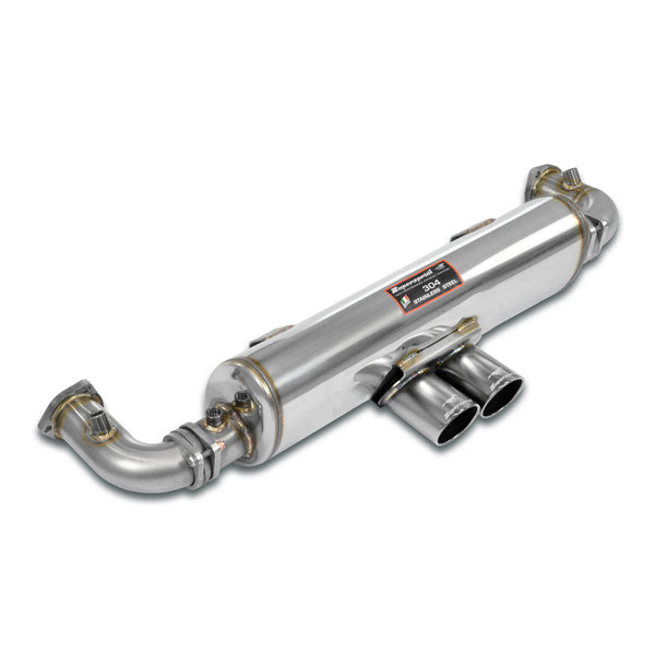 100% Stainless steel system "CUP" exhaust, with central exitAlso accepts the Stock Manifold