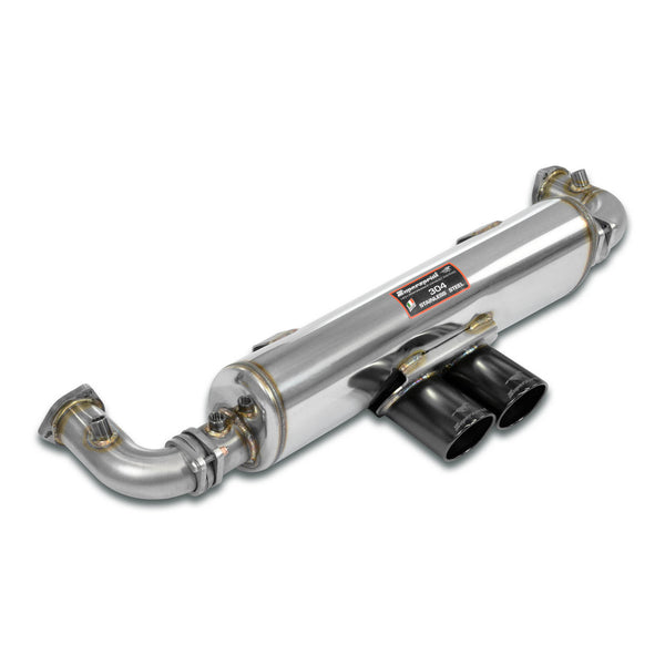 100% Stainless steel system "CUP" exhaust, with central exitAlso accepts the Stock Manifold