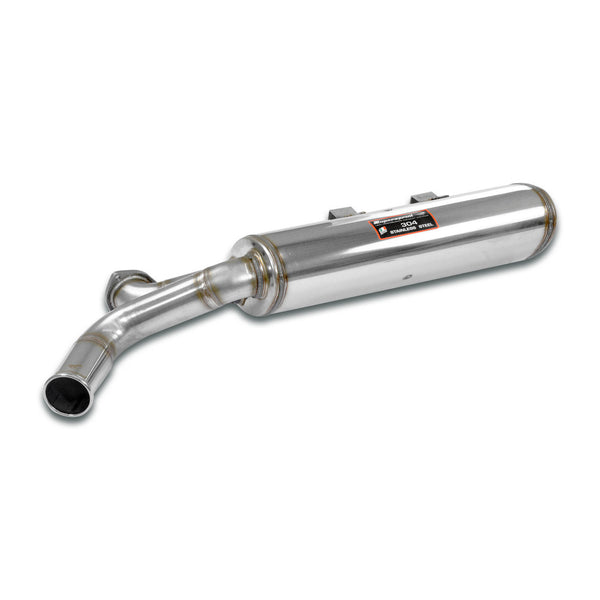 Rear exhaust 100% Stainless Steel, single inlet