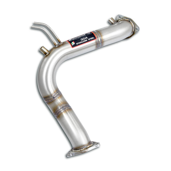 100% Stainless steel system, Downpipe + metallic catalytic converterOversize Ø70mm, Deletes the Stock catalytic + GPF