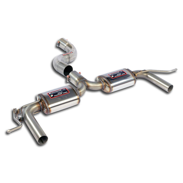 Rear exhaust kit with right - left exits, 100% Stainless steel