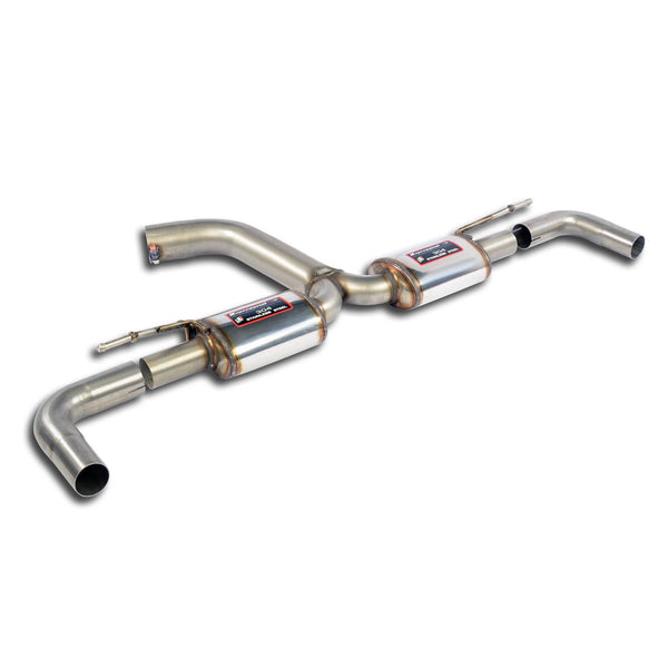 Centre + rear exhaust kit 100% Stainless steel, quad pipesFor "TTS" diffusre, requires S-Line rear bumperFull kit only