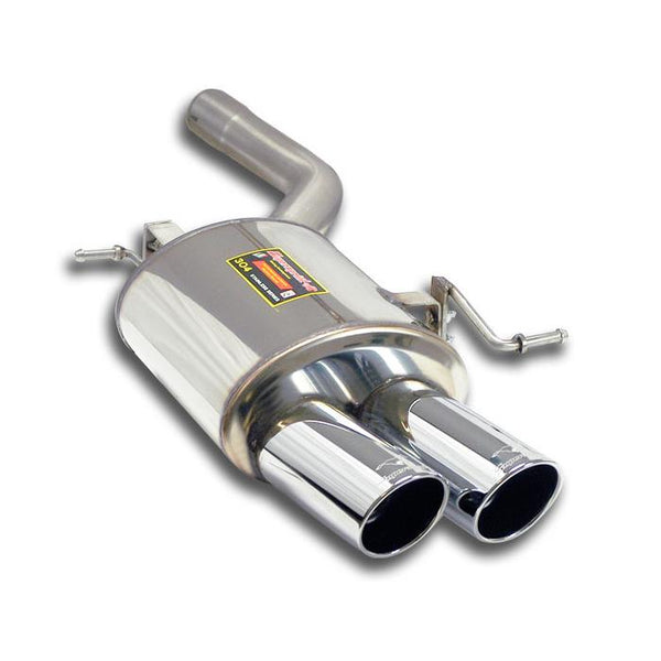 ALTERNATIVE:100% Stainless steel Right - Left system(Rear right side bumper modification or replacing)COMPATIBLE WITH TRAILER HITCHTHIS SYSTEM NEEDS OEM F10 535i EXHAUST HANGERS,CENTRE + RIGHT-SIDE REAR MUFFLER