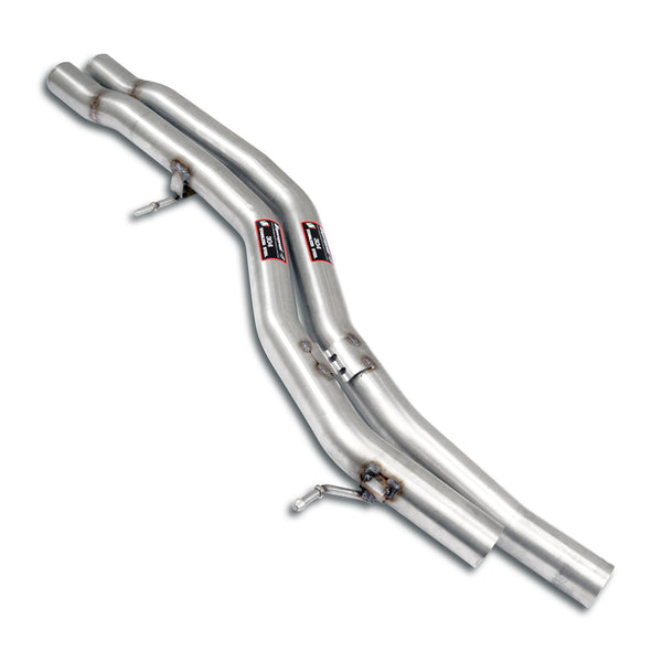 Centre + Rear exhaust kit 100% Stainless steel, for OEM endpipesFull kit only