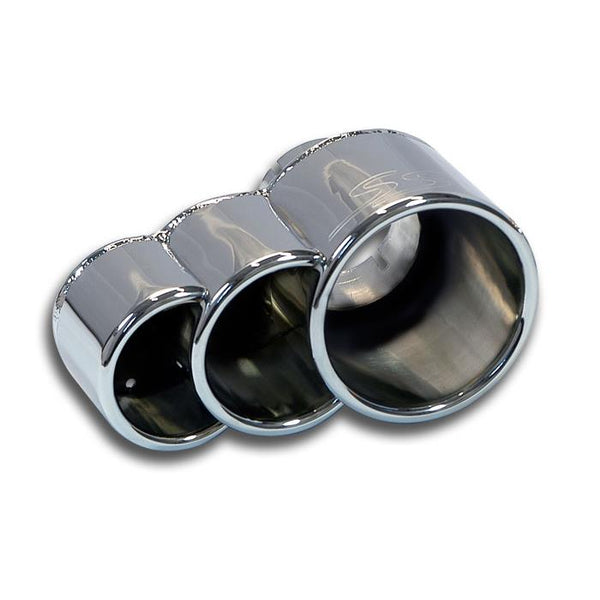 "Triple-round" outlets / tailpipes kit