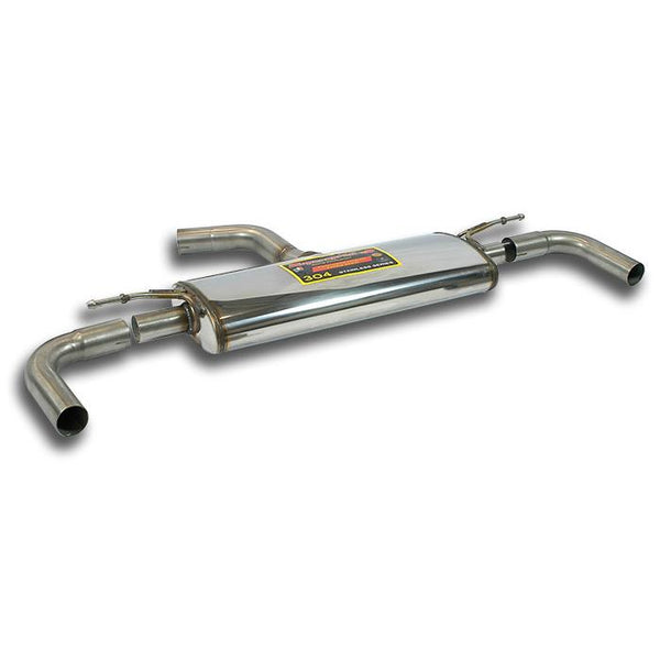 100% Stainless steel "Cat.-back" system for rear bumper with Right - Left trapezoidal end tipsFull kit only