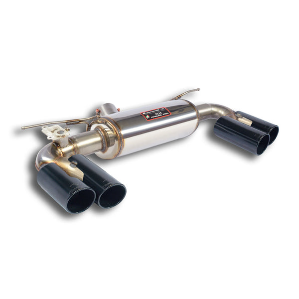 100% stainless steel "TWIN PIPE DESIGN" system - Rear exhaust with bypass valve