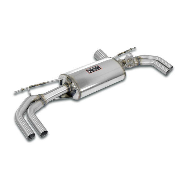 Rear muffler kit for the stock centre mufflerfor OEM rear bumperIntegrated end profiles of the "650i" model required