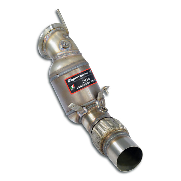 100% Stainless steel systemDownpipe with "slip-on" connecting versionDeletes OPF