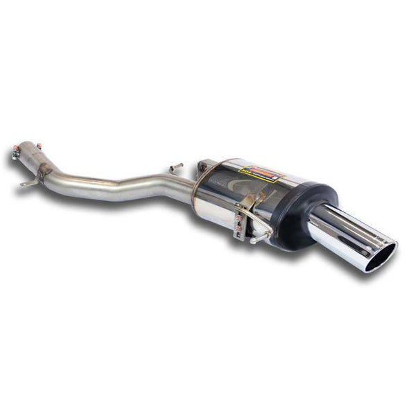 ALTERNATIVE:100% Stainless steel Right - Left system(Rear right side bumper modification or replacing)COMPATIBLE WITH TRAILER HITCHTHIS SYSTEM NEEDS OEM F10 535i EXHAUST HANGERS,CENTRE + RIGHT-SIDE REAR MUFFLER