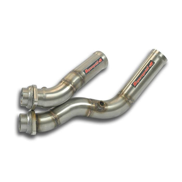 100% Stainless steel complete exhaust system, Oversize 2 x Ø60mm