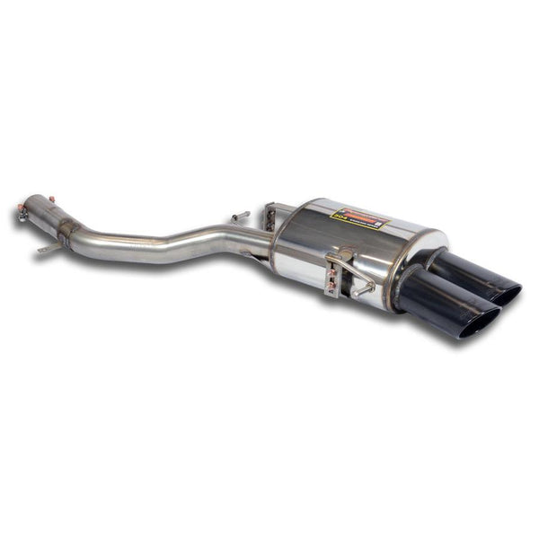 Rear exhaust Right 100x75 "Gun Metal Grey"