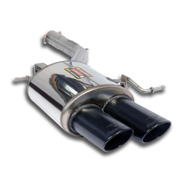 Rear exhaust Left 100x75 "Gun Metal Grey"