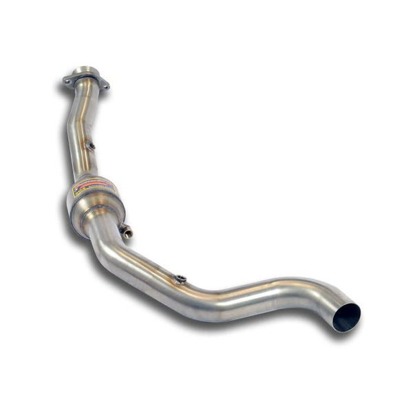 Downpipe kit 100% Stainless steel, Oversize 2 x Ø65mm for OEM Cat.-Back