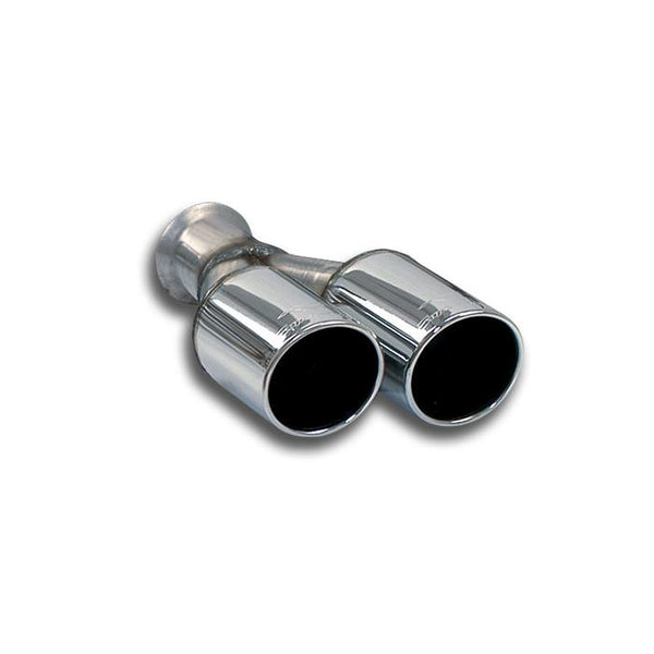 100% stainless steel Rear muffler kit, left exit (for OEM rear bumper)