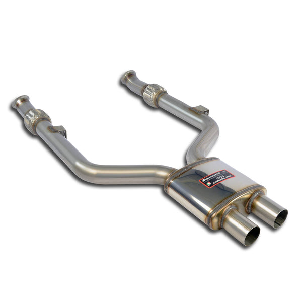 100% Stainless steel "Cat.-back", Twin Pipe systemFor the stock rear bumper + endpipes(Deletes GPF)Full kit only