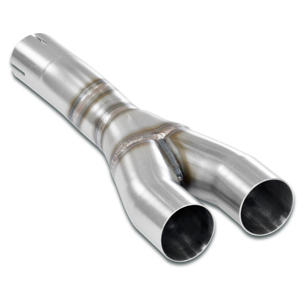 100% Stainless steel  Twin Pipe system, "Cat.-Back"For the stock rear bumper + endpipesFull kit only