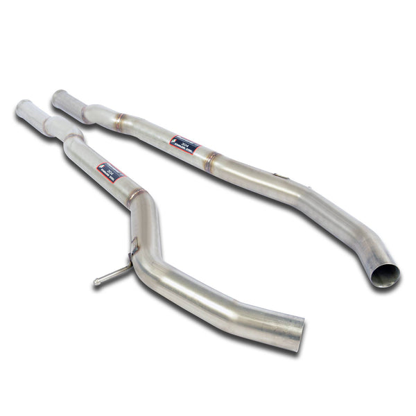 Centre pipes kit Right - Left for the stock rear muffler