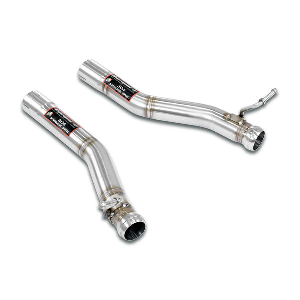 100% Stainless steel "Cat.-back", Twin Pipe systemFor the stock rear bumper + endpipesFull kit only