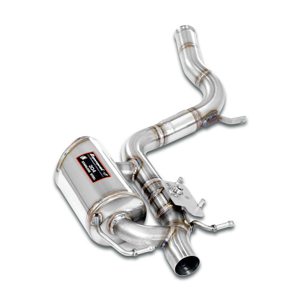 100% Stainless steel "Cat.-back", Twin Pipe systemFor the stock rear bumper + endpipesFull kit only