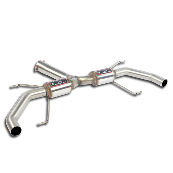 100% Stainless steel system, Oversize Ø76mm, for the stock rear bumper + endpipesFull kit only