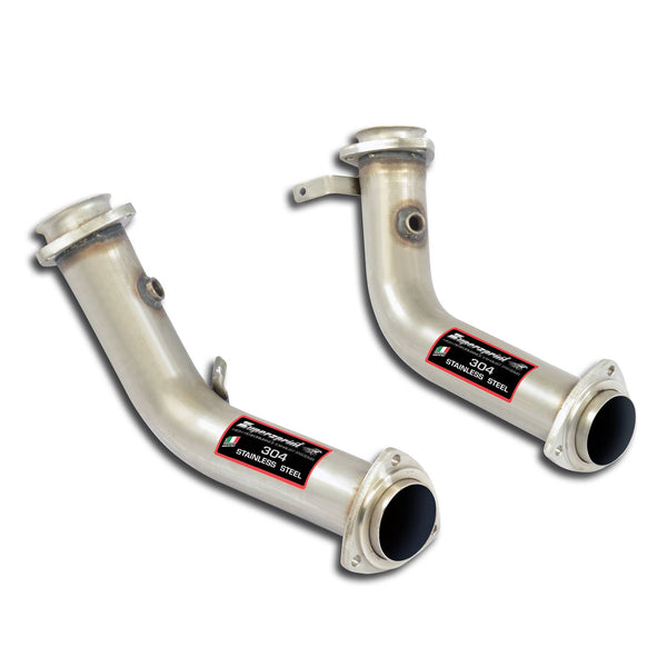 100% Stainless steel system For OEM manifolds, Oversize 2 x Ø70mm -> 2 x Ø63,5mm -> 2 x Ø60mm