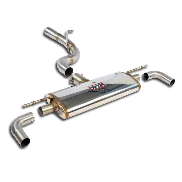 Rear exhaust kit with right - left exits, 100% Stainless steel