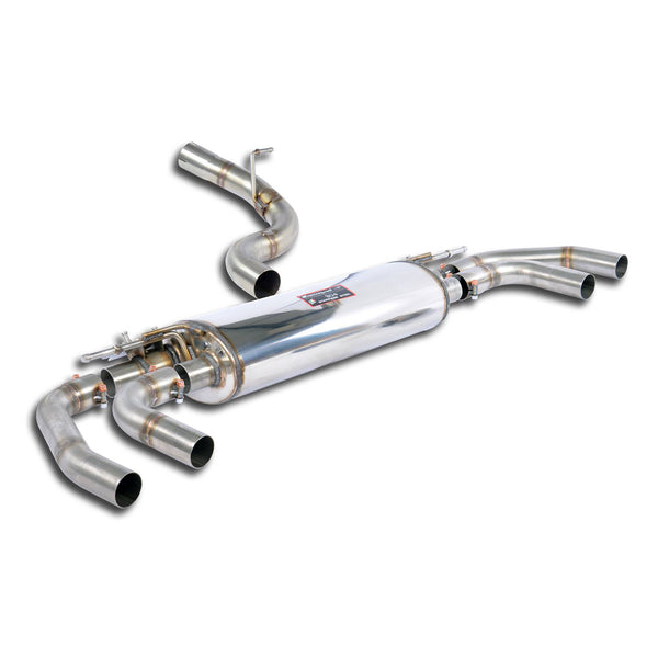 Centre + rear exhaust kit with valves right - left, 100% Stainless steelFull kit only