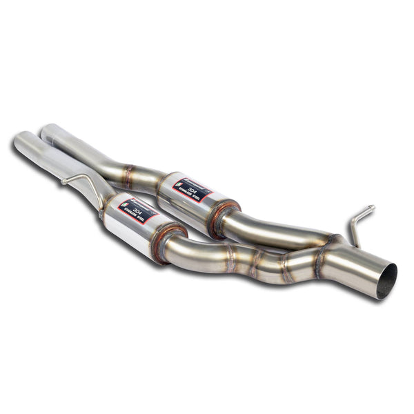 Centre exhaust + rear muffler right- left with valveFull kit only