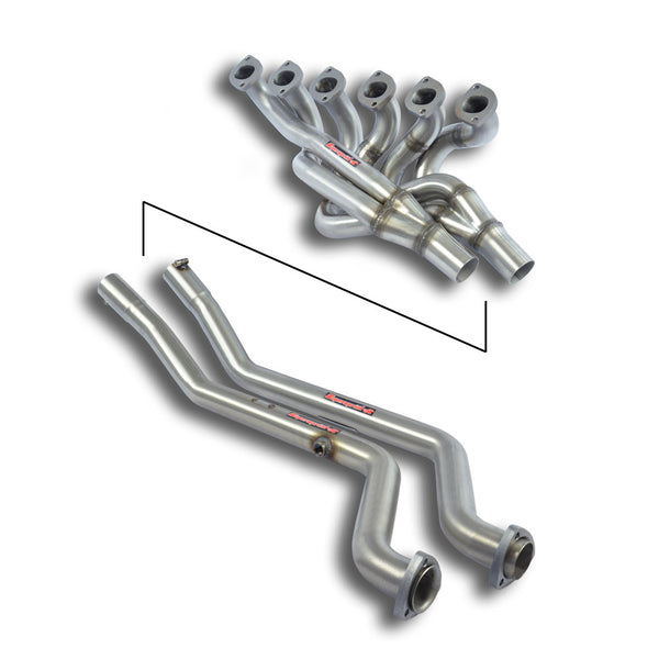 Manifold + connecting pipes 100% Stainless steel for OEM centre exhaust