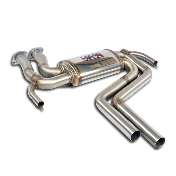 Centre + rear exhaust, 100% Stainless steelFull kit only